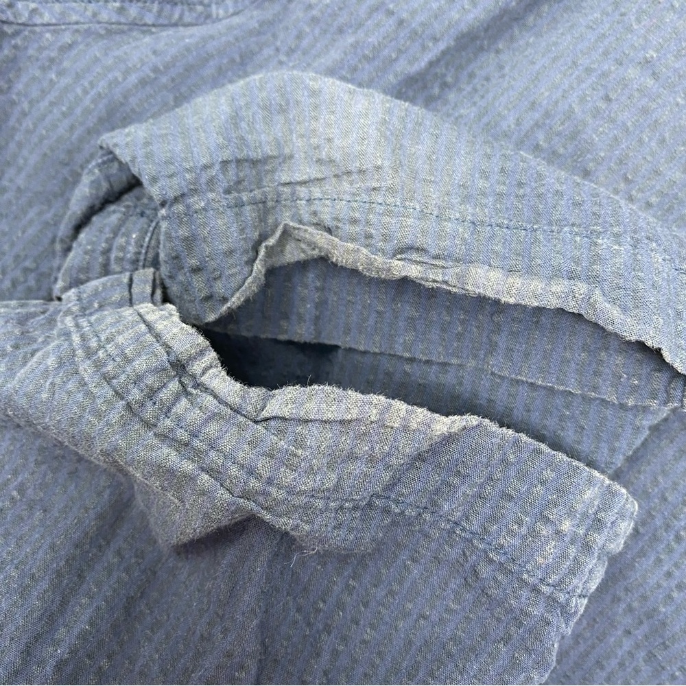 Outerknown Blue Linen Blend Pants Large - image 6